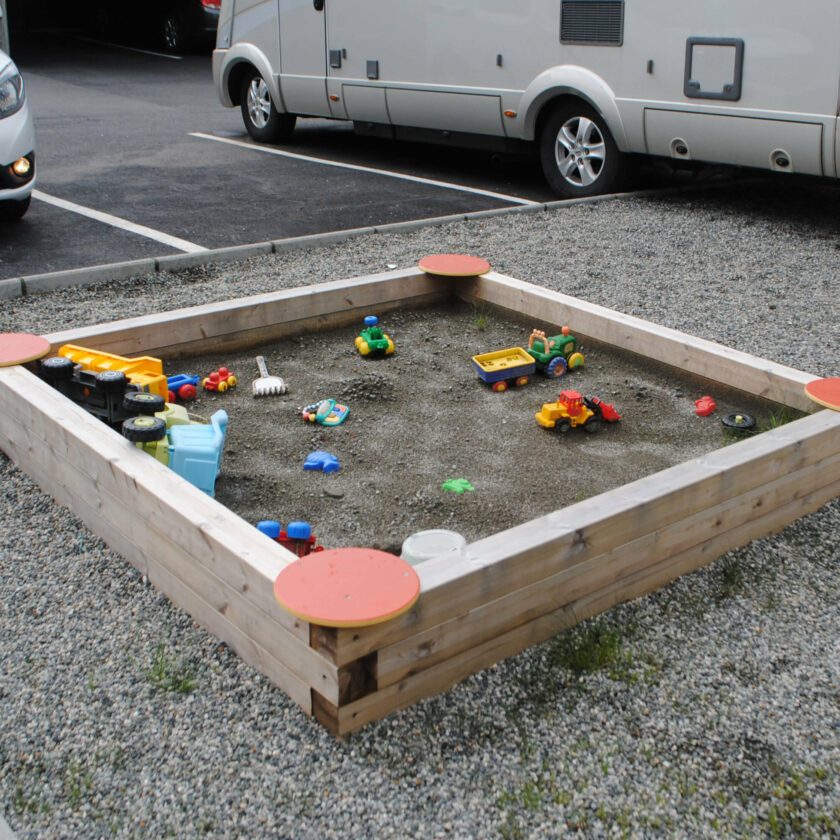 Sandkasse i limtre