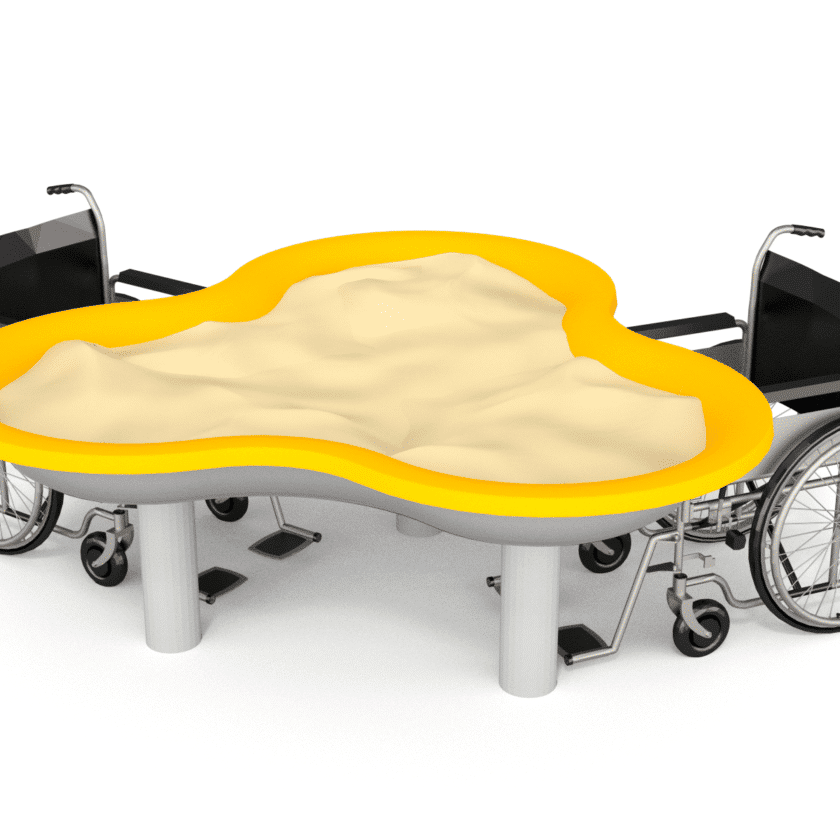 Sandkasse for rullestol