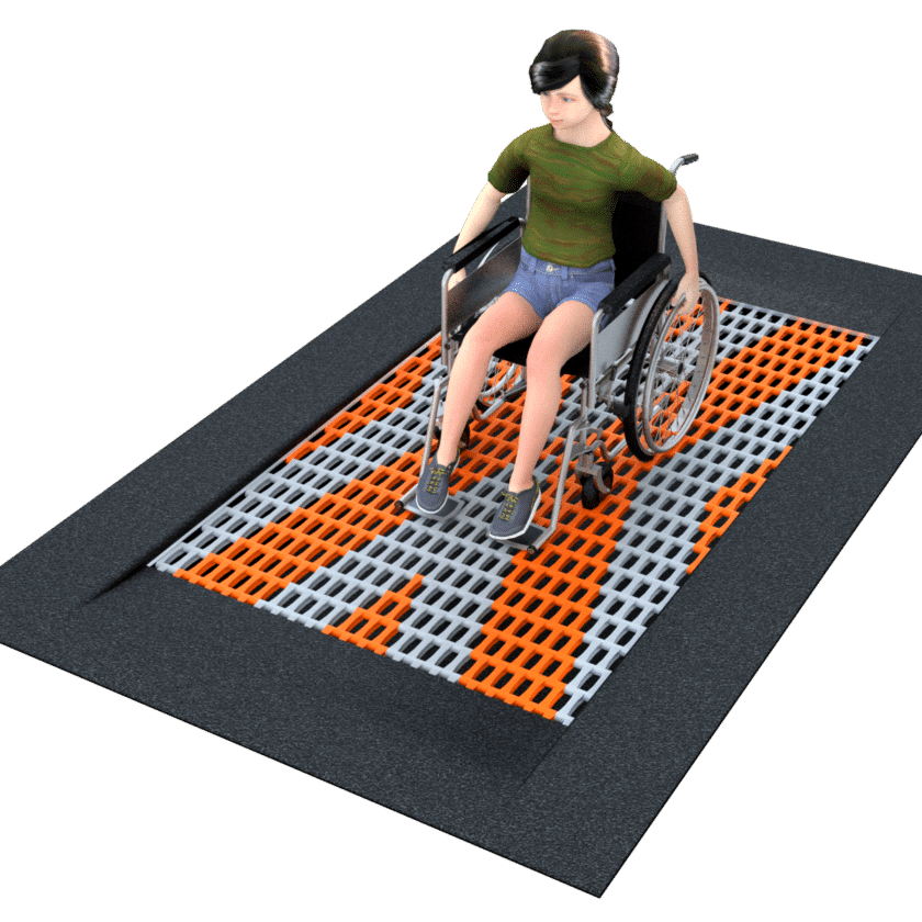 Trampoline for rullestol